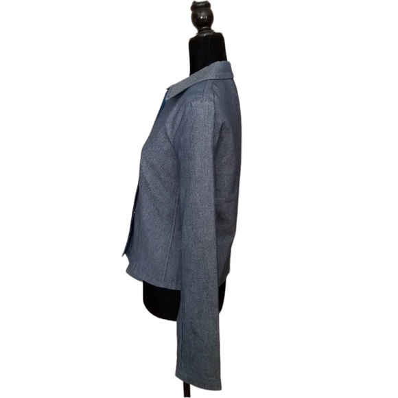 Banana Republic Stretch Blue Denim Jacket - Size 8 - Picture 3 of 5